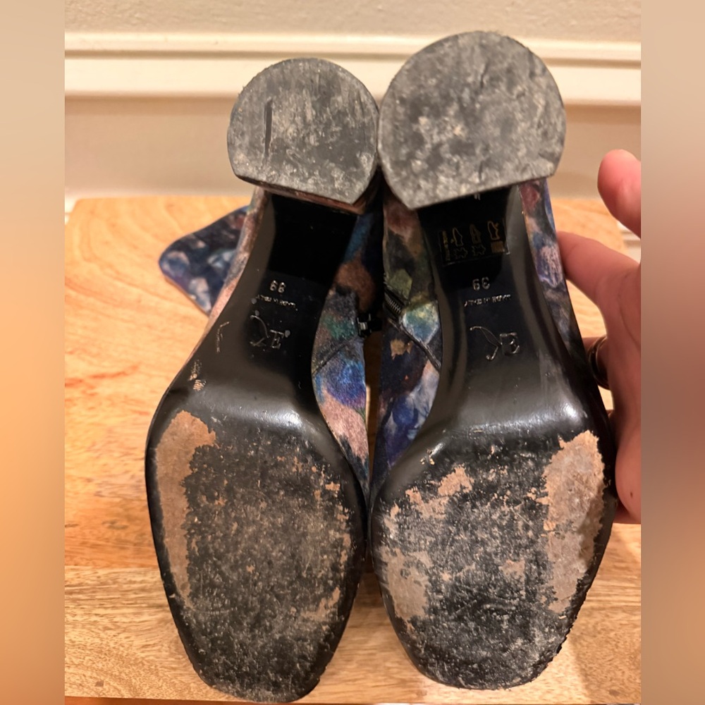 Eugenia Kim Velvet Floral Ankle Boots - Picture 4 of 5